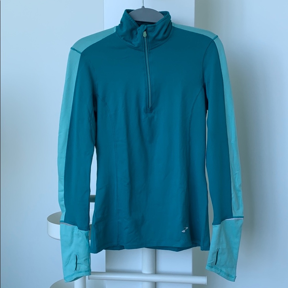 Brooks longsleeve quarter zip running pull over